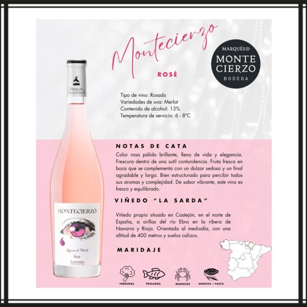 Rosé Montecierzo Lágrima de Merlot